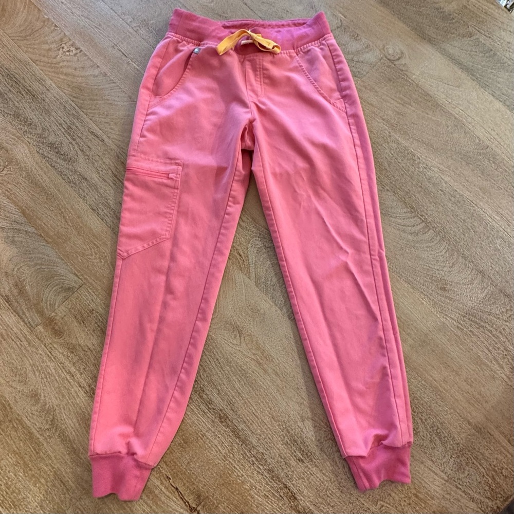 Figs Womens XXS Zamora Jogger Scrub Pants Pink